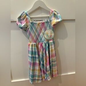 Colorful Plaid Kids Dress Little Sleepies